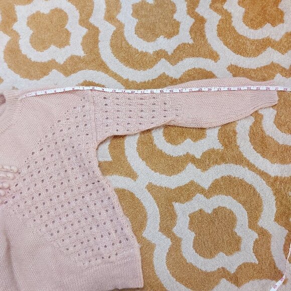 Intropia Textured Sweater in Nude - Mohair / Wool Blend with Bobbles - Picture 8 of 10